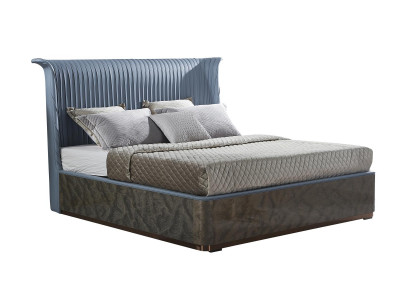 Classic designer beds, bedroom bed, double hotel furniture, fabric textile new